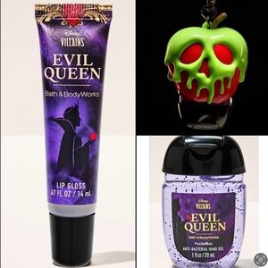 Bath & Body Works Evil Queen lipgloss, Pocketbac holder, & hand sanitizer / NEW